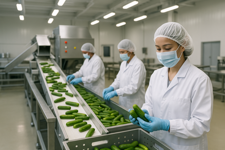 Processing facility interior